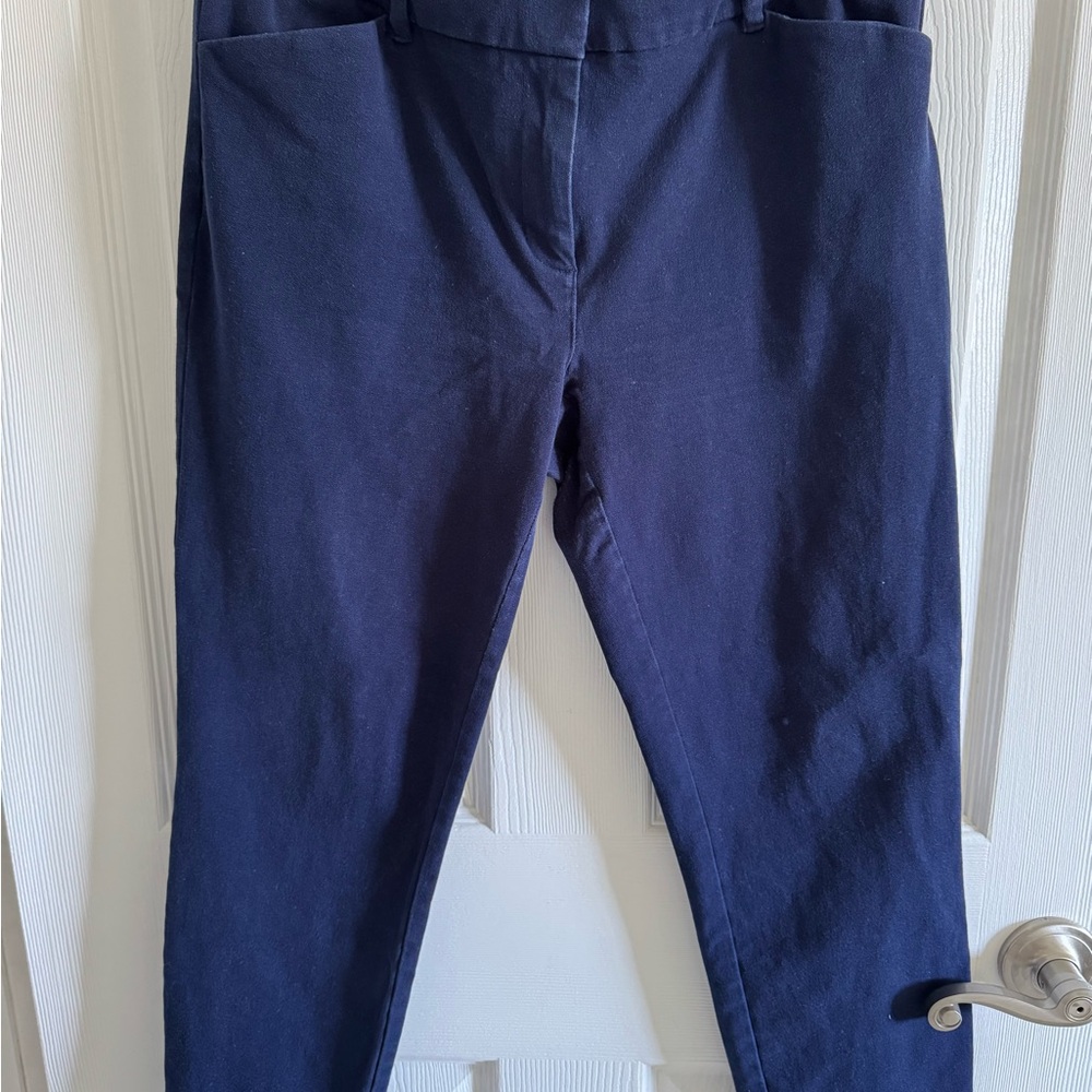 New York & Company Navy Stretch Fabric
